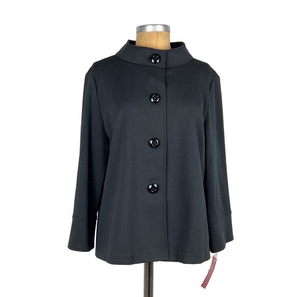 JM Collection Simply Pretty Onyx Black Jacket from Macy's New with Tag - Picture 1 of 13